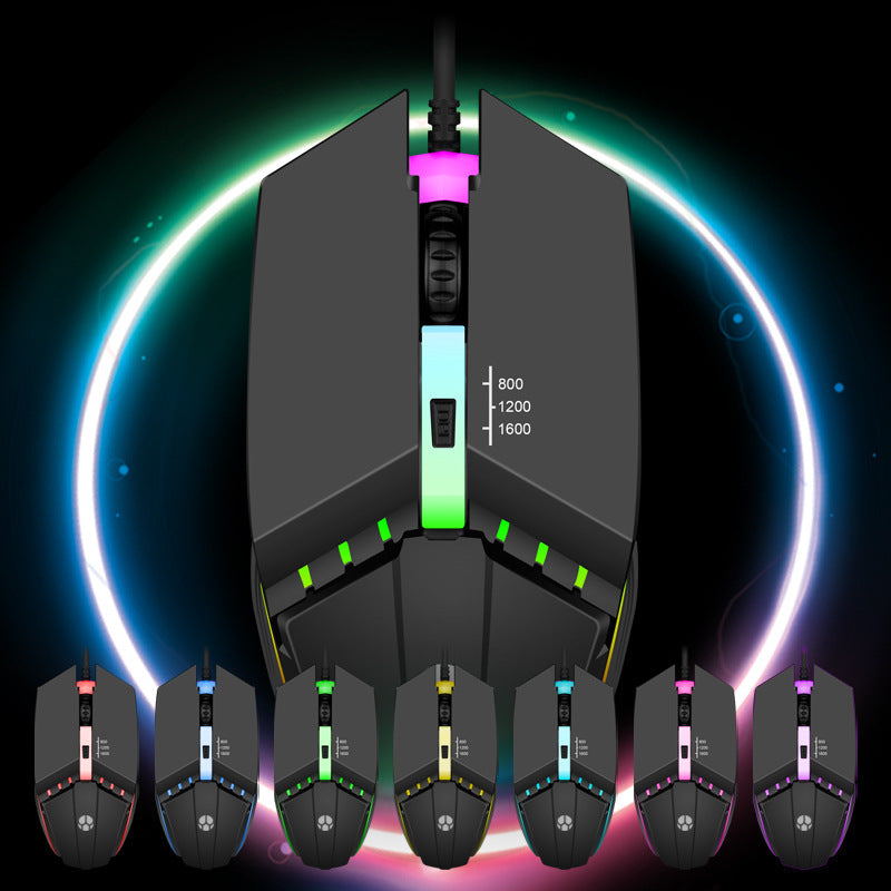 Discover the Ultimate Gaming Experience with Our Wired Mouse USB Glowing Computer Competitive Game
